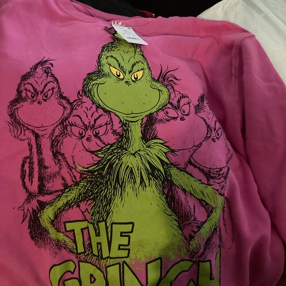 TikTok Viral Grinch Your A Mean ONE Sweatshirt sizes available in L XL - Picture 5 of 6